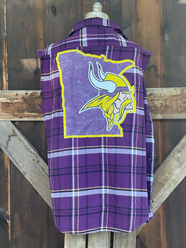Minnesota Purple Classic Sleeveless Flannel